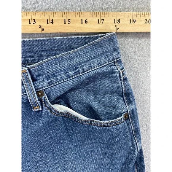 RALPH LAUREN Jeans Men's 38x30 (Fits 36x27) Light Wash Leather Patch Vintage - Picture 2 of 10